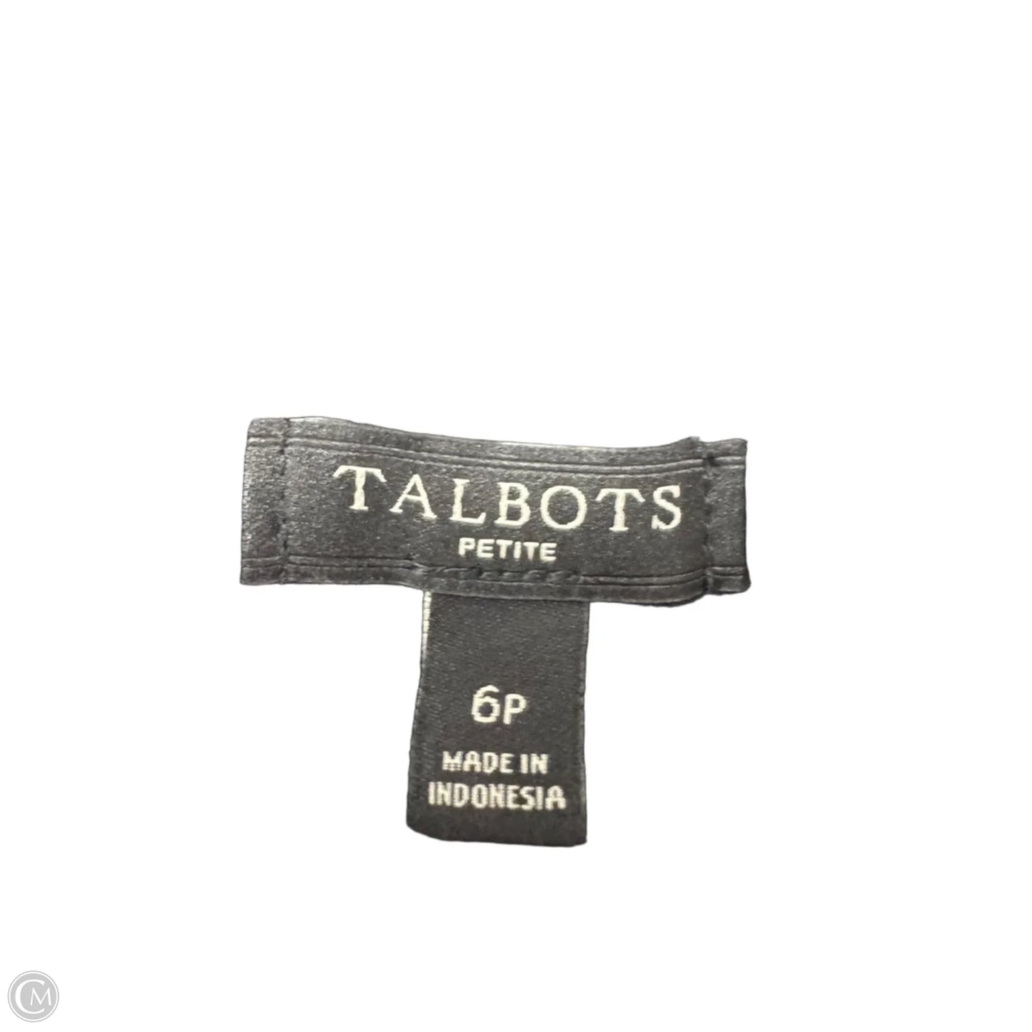 Dress Casual Short By Talbots In Black & White, Size: 6p