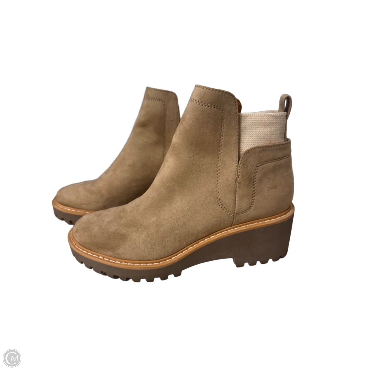 Boots Ankle Heels By Dolce Vita In Tan, Size: 7.5