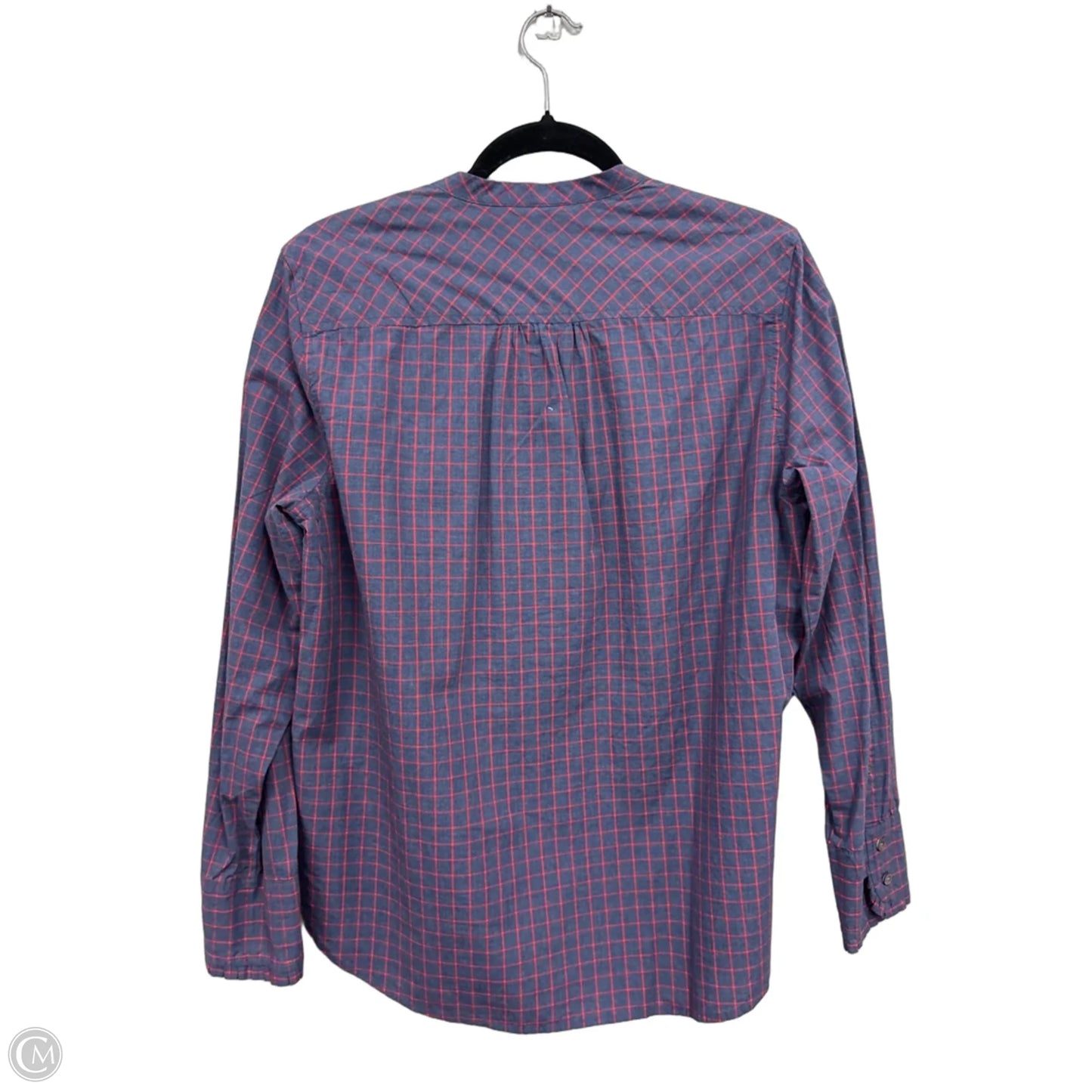 Top Long Sleeve By J. Crew In Blue & Red, Size: 12