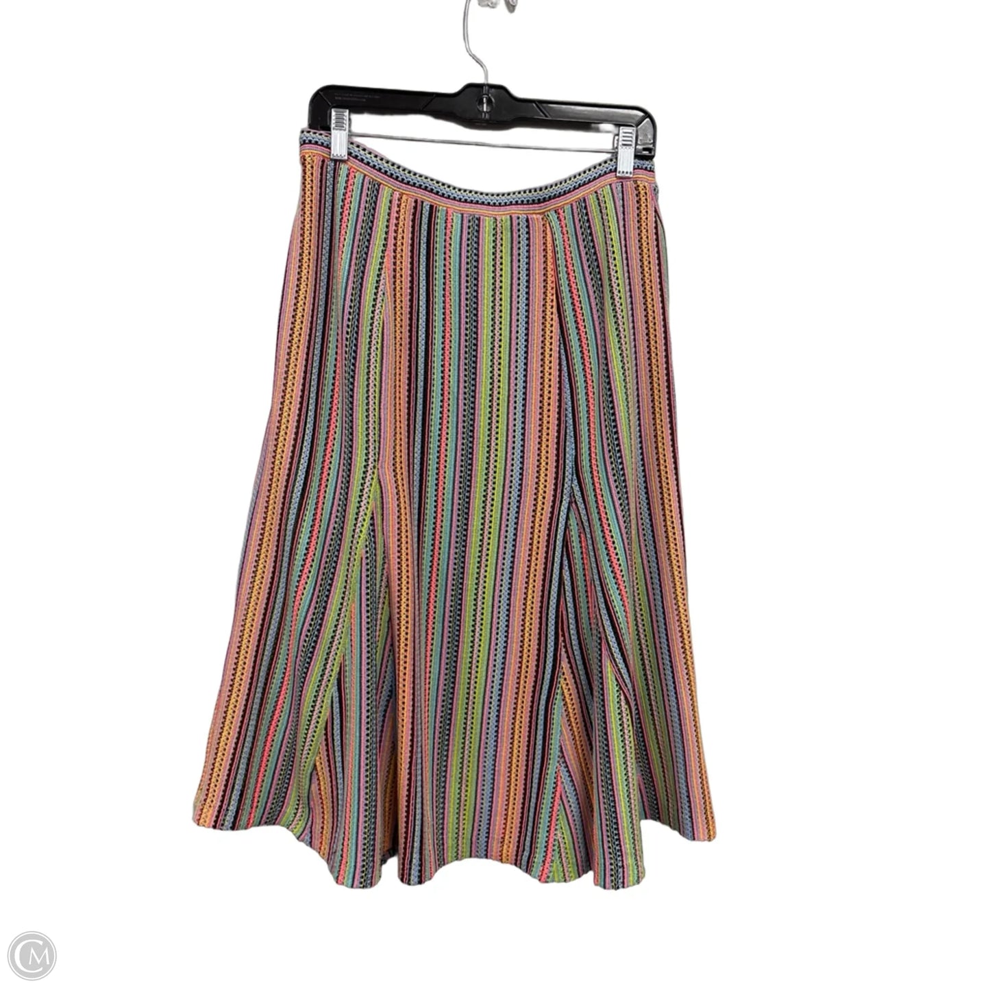 Skirt Midi By Maeve In Orange & Purple, Size: M