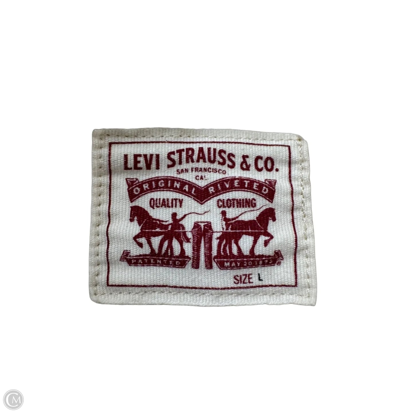Top Long Sleeve By Levis In Cream, Size: L