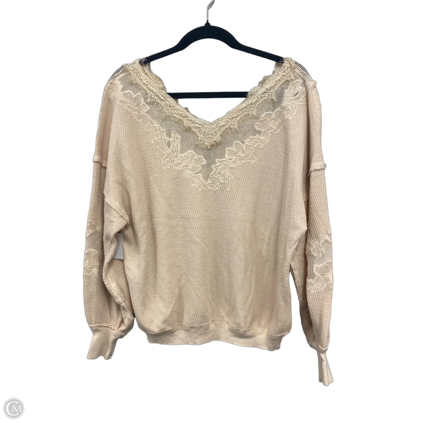 Top Long Sleeve By We The Free In Peach, Size: Xs