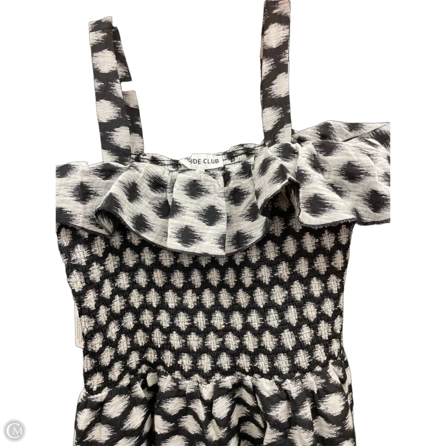 Dress Casual Maxi By Cmb In Black & White, Size: 1x