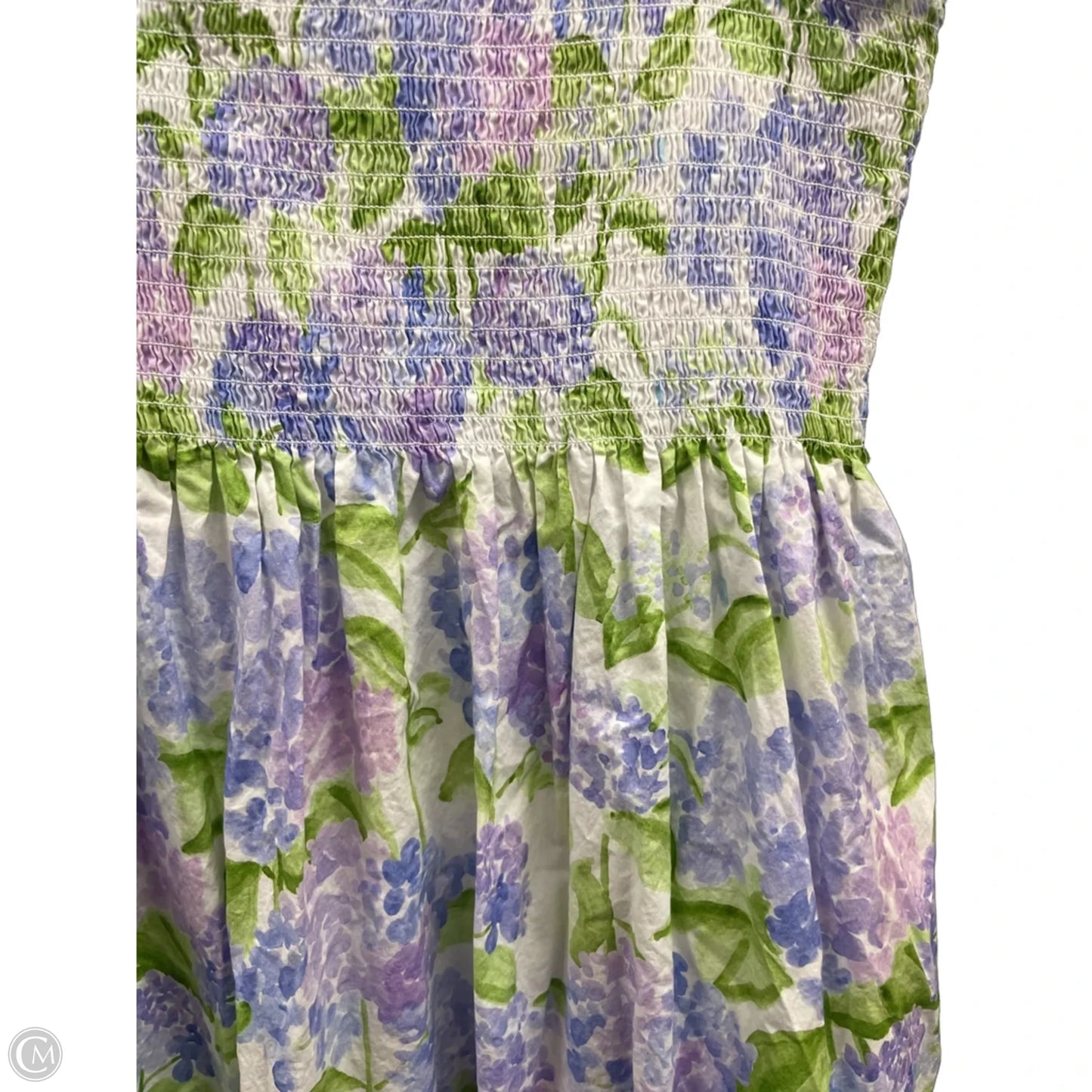 Dress Casual Midi By Cmb In Green & Purple, Size: Xl