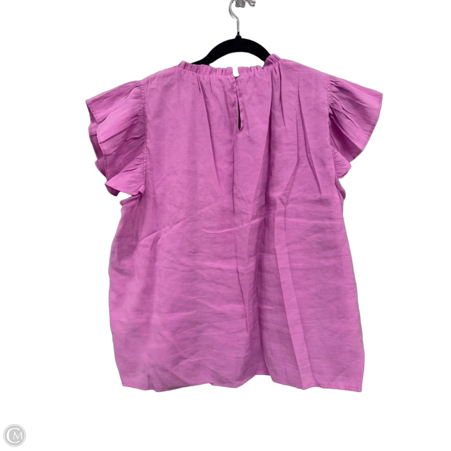 Top Short Sleeve By Entro In Pink, Size: L