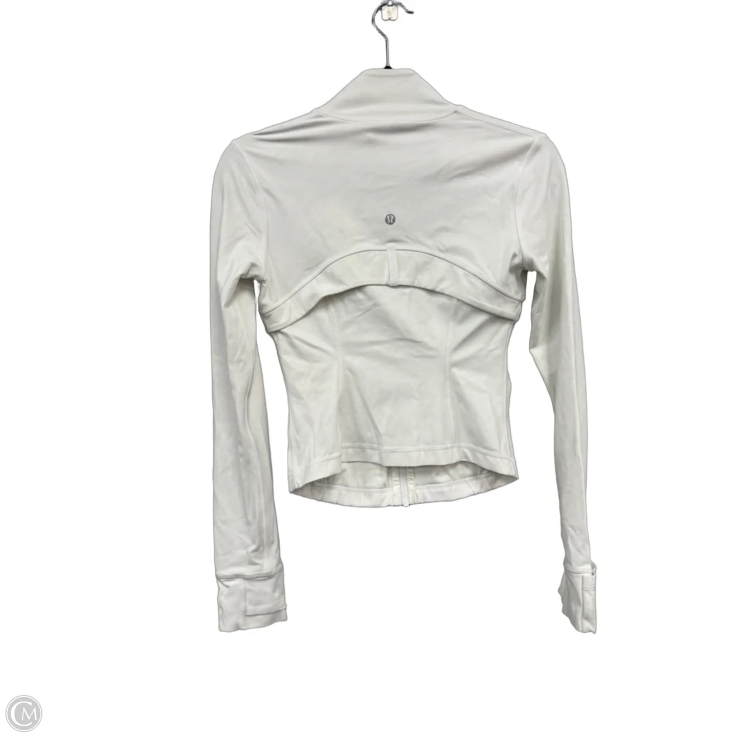 Athletic Jacket By Lululemon In White, Size: 4
