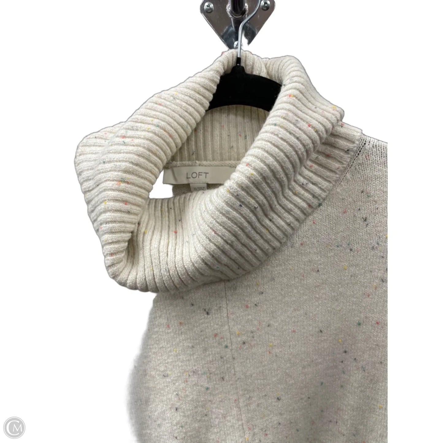 Sweater By Loft In Cream, Size: Xs