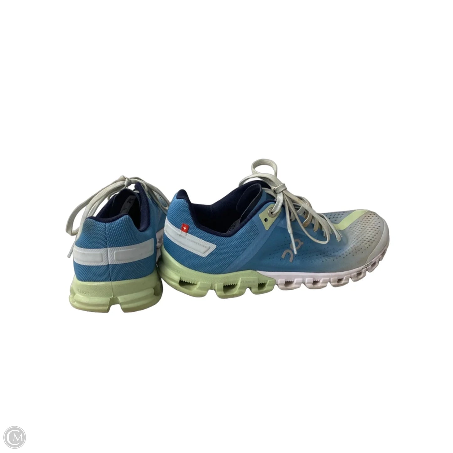 Shoes Athletic By On Cloud In Blue & Green, Size: 8