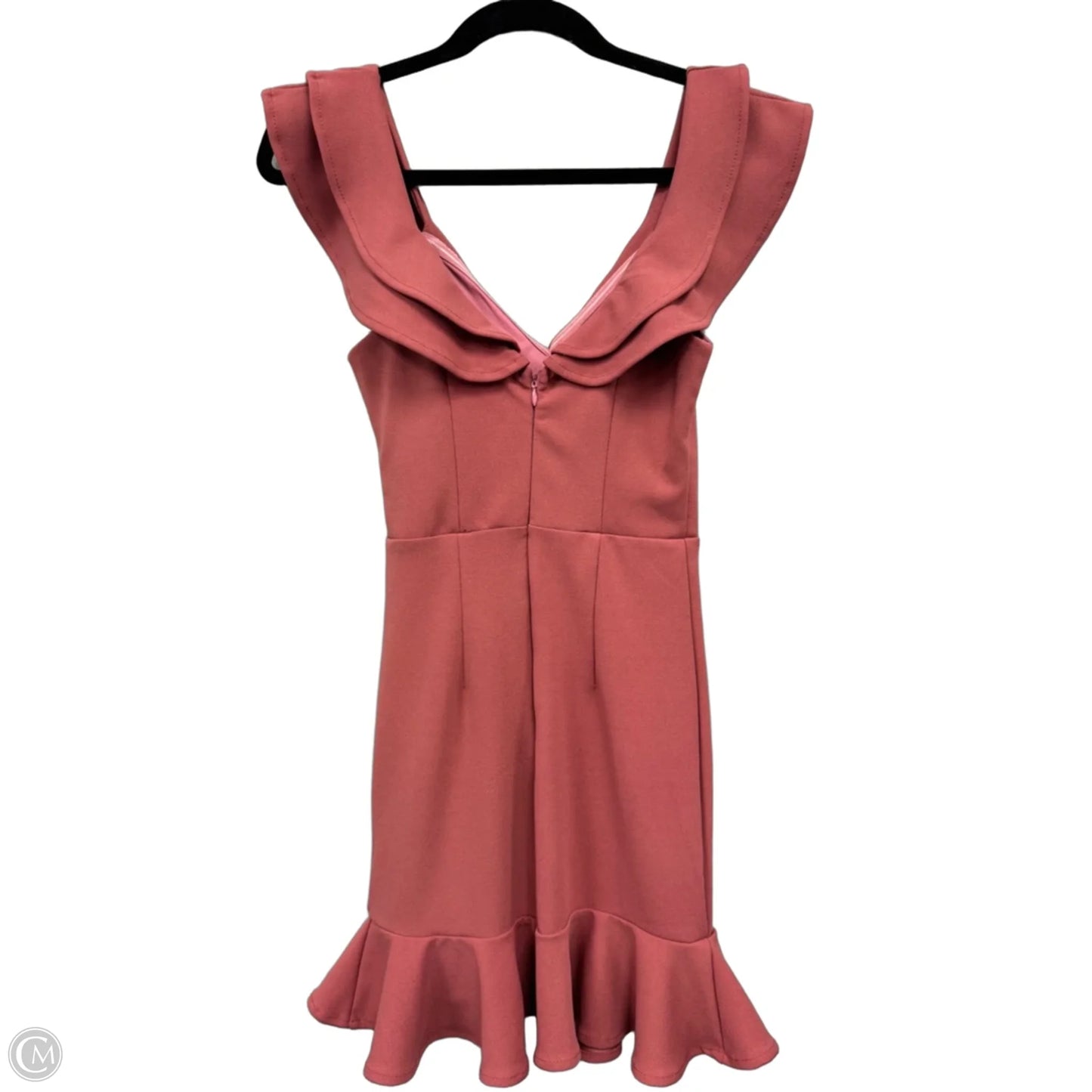 Dress Casual Short By Hello Molly In Coral, Size: Xs