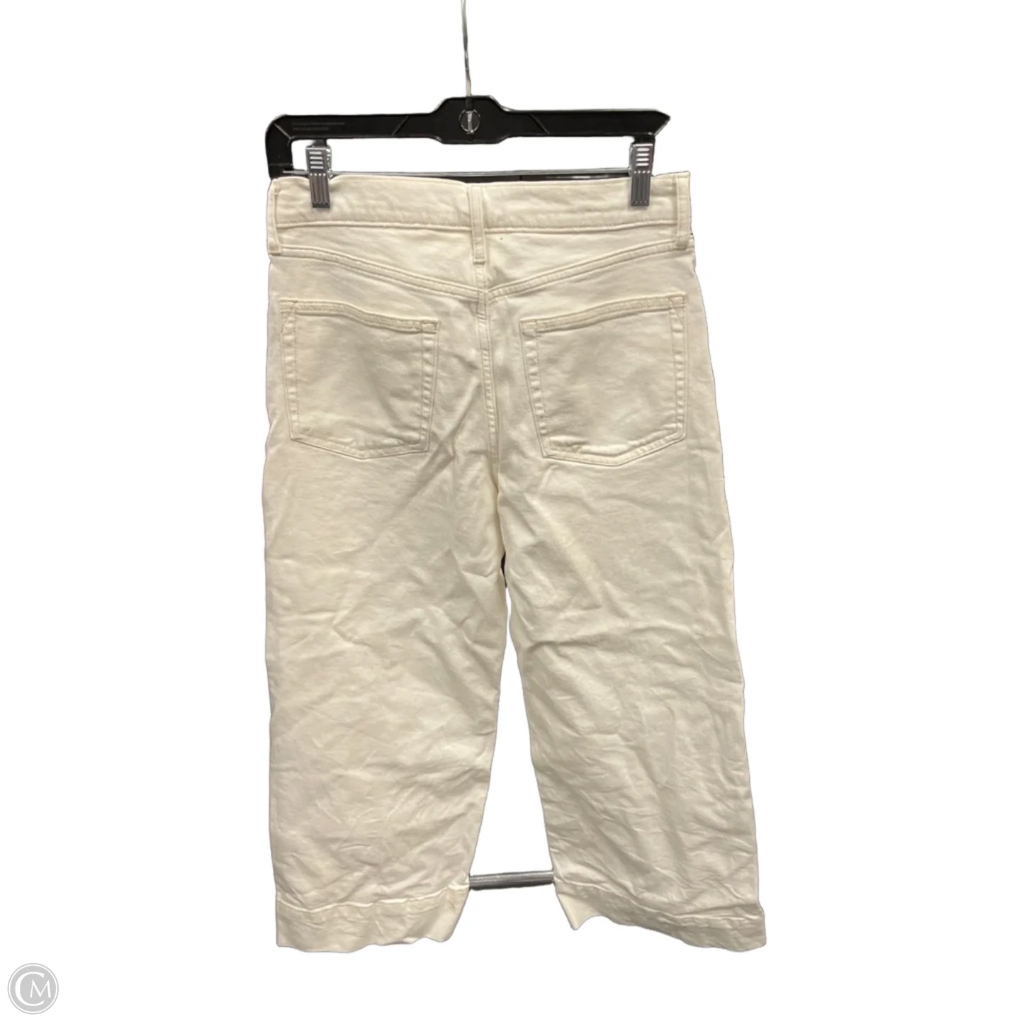 Jeans Wide Leg By Gap In Cream, Size: 4