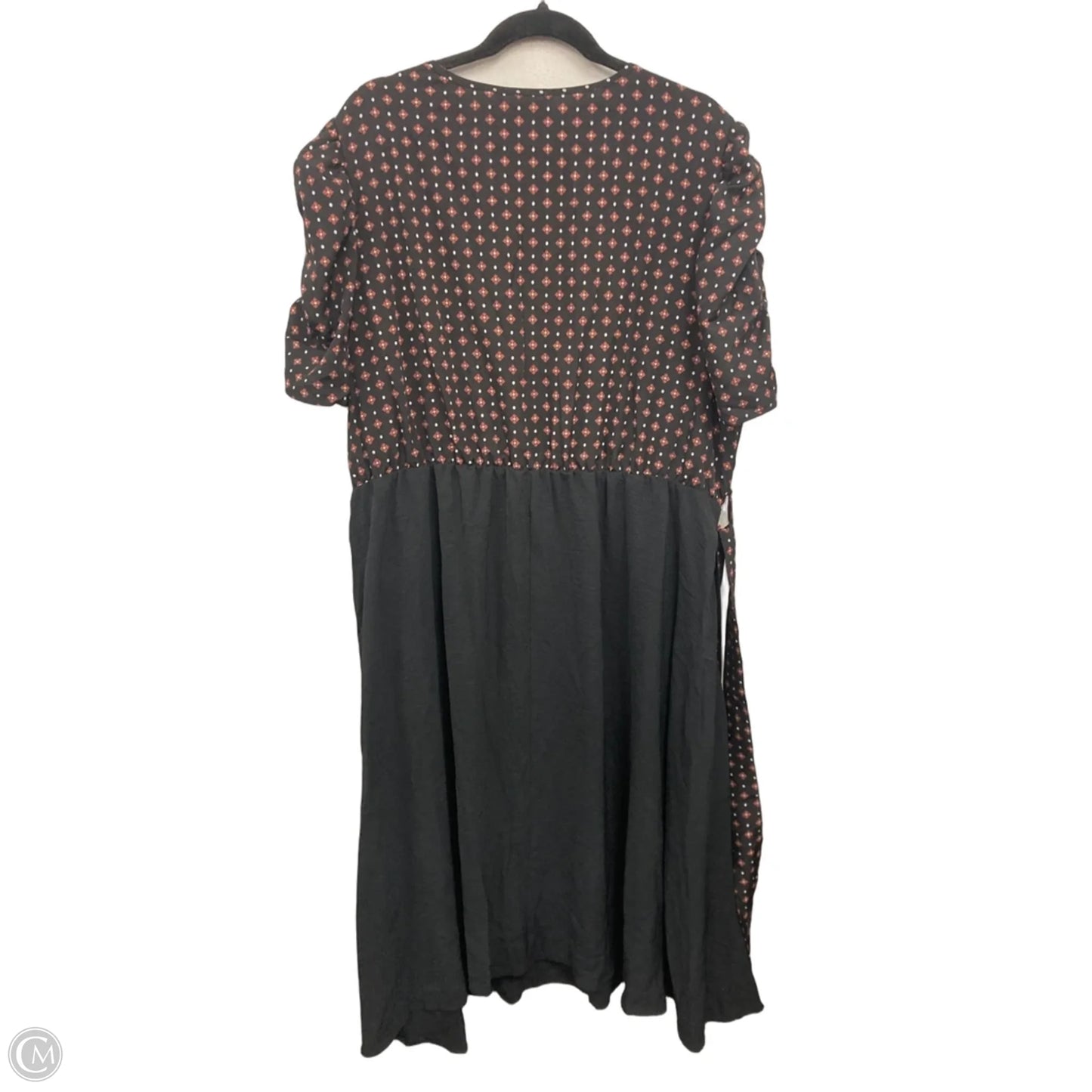Dress Casual Midi By Bloomchic In Black & Orange, Size: 3x