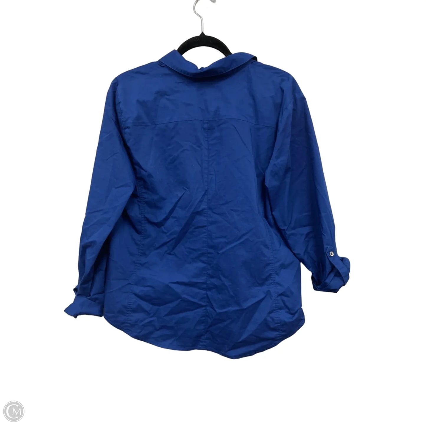 Top Long Sleeve By New York And Co In Blue & Pink, Size: L