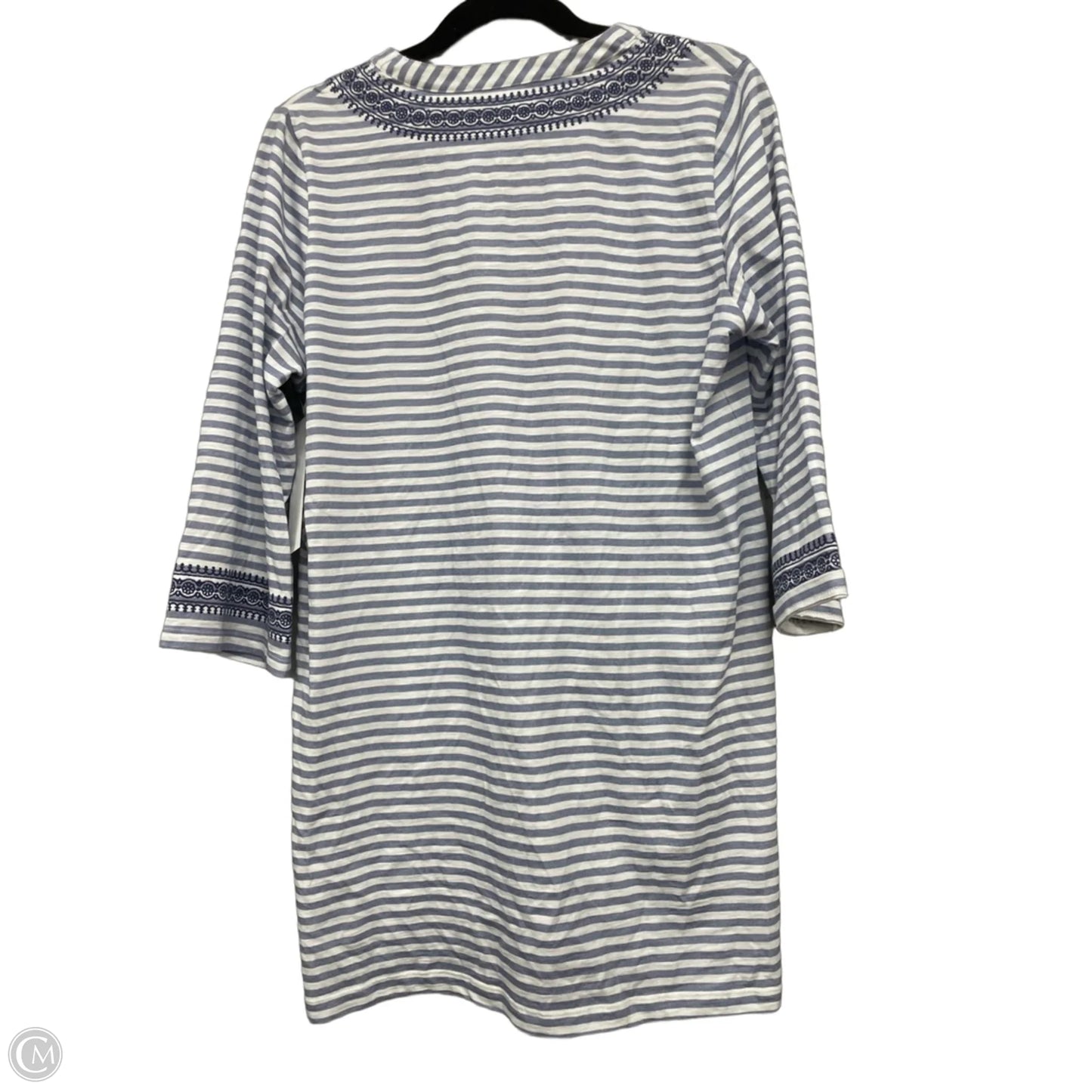 Dress Designer By Spartina In Blue & White, Size: L