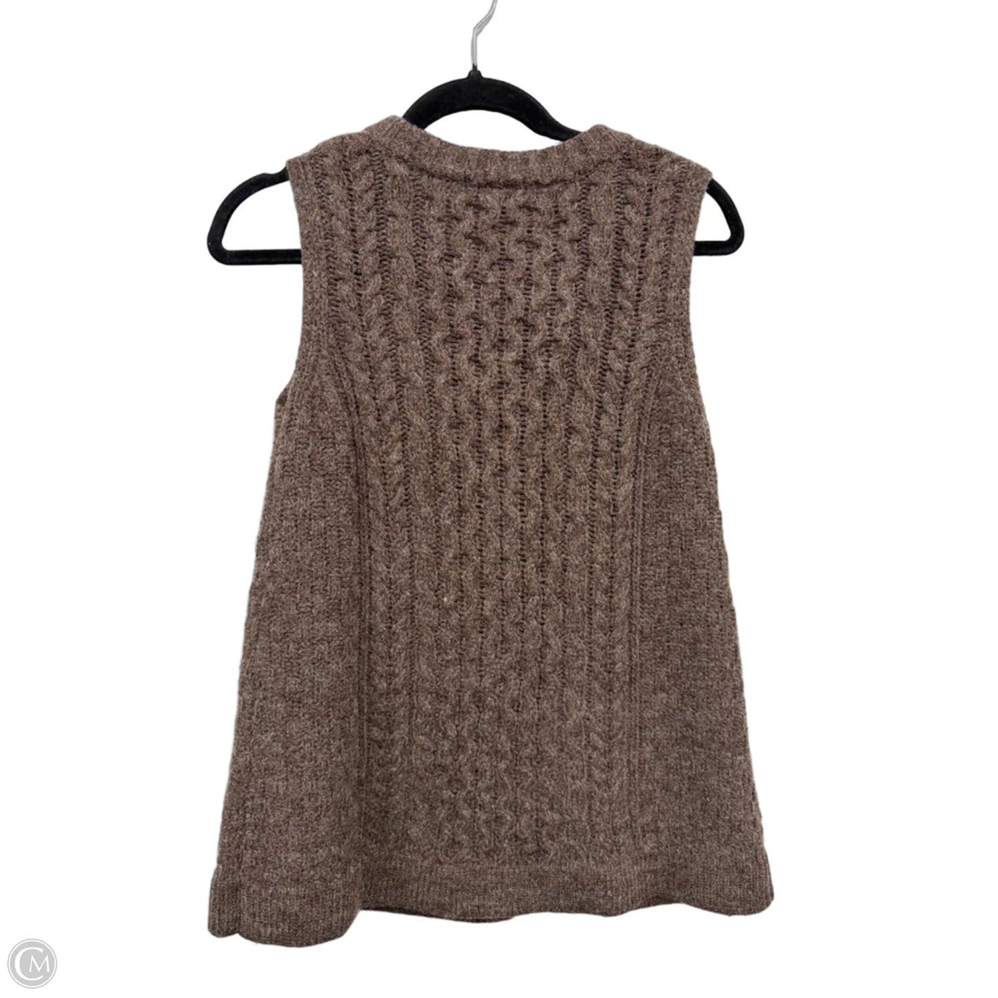Vest Sweater By Dressbarn In Brown, Size: M