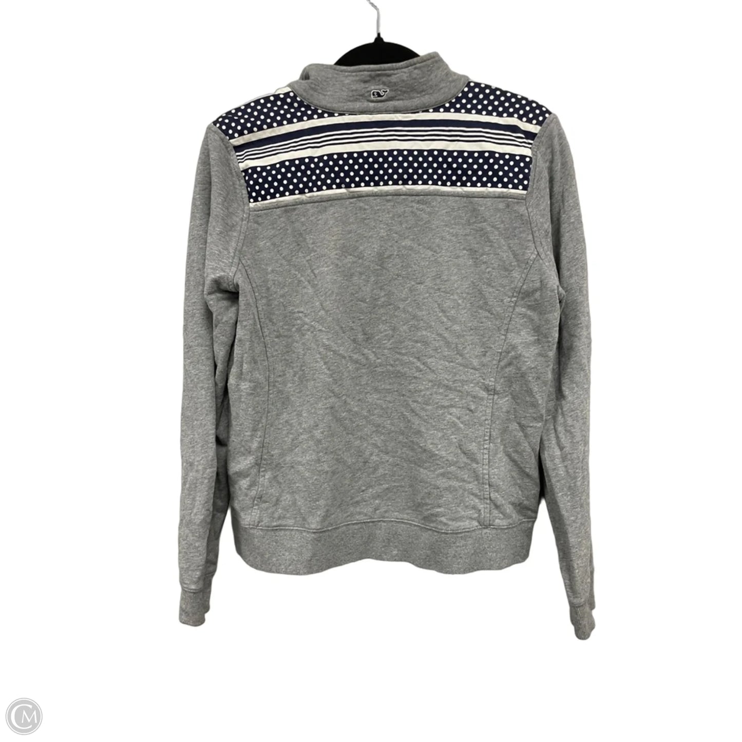 Sweatshirt Collar By Vineyard Vines In Grey, Size: M