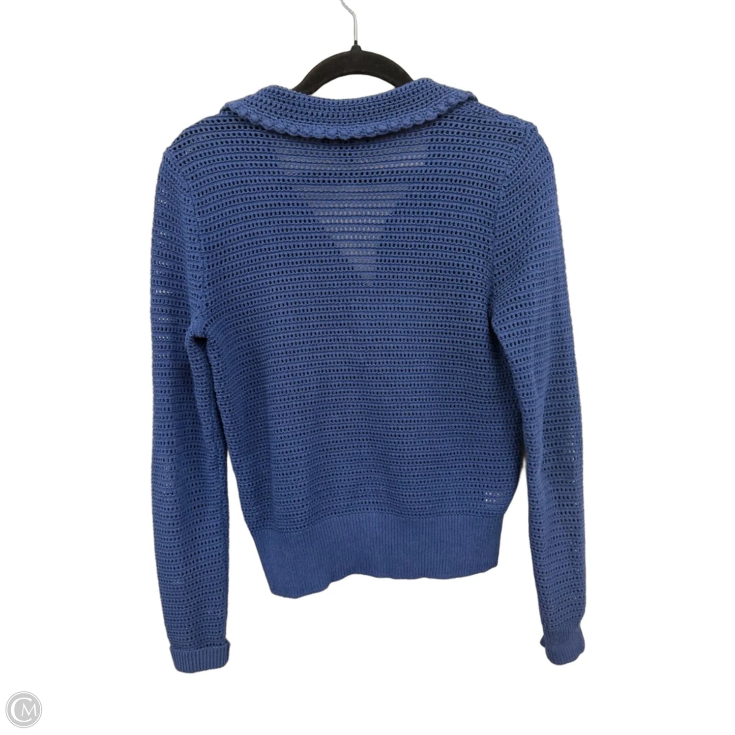 Sweater Cardigan By Ann Taylor In Blue, Size: Xs