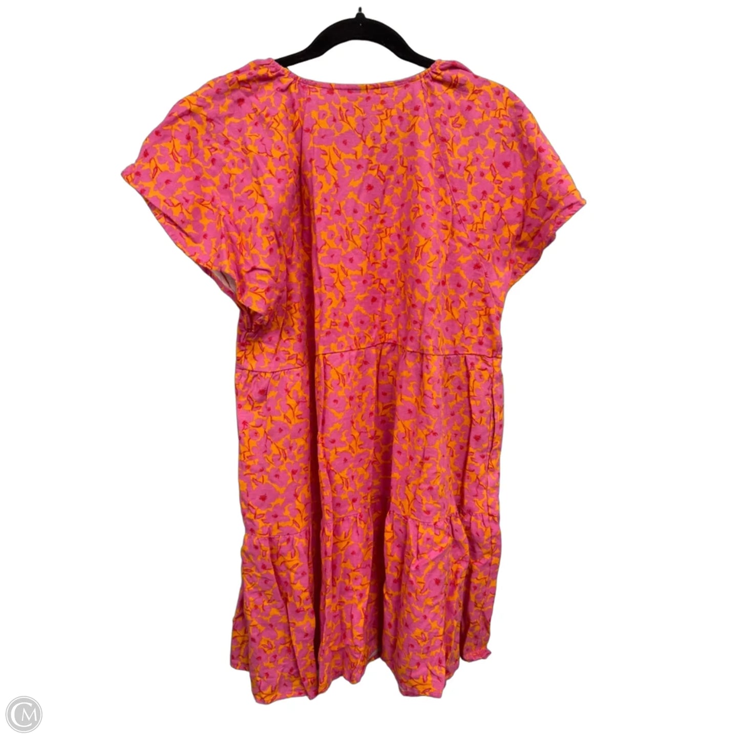 Dress Casual Short By Universal Thread In Orange & Pink, Size: L