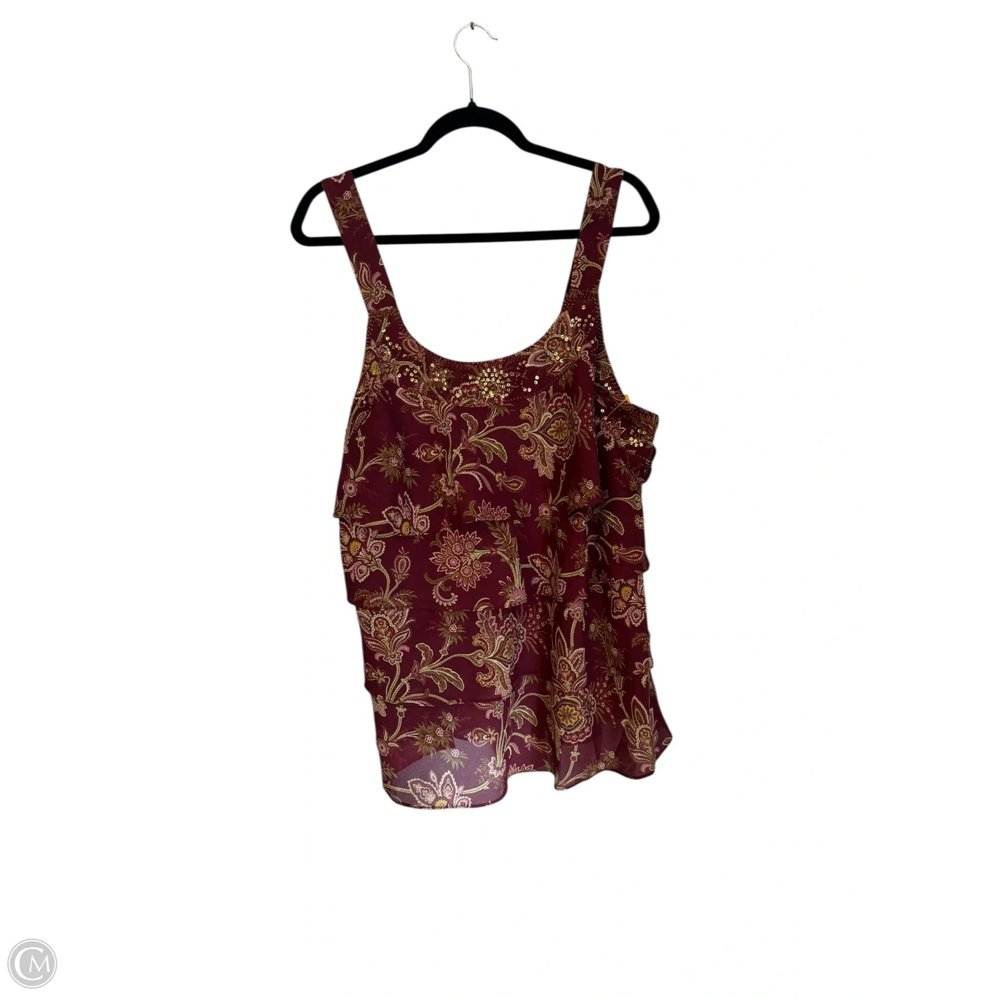 Top Sleeveless By Lane Bryant In Floral Print, Size: 20