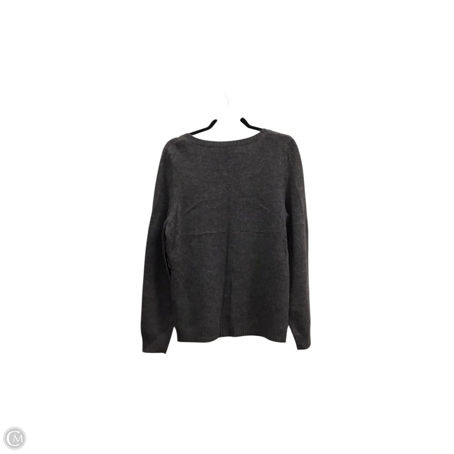 Sweater Cashmere By Saks Fifth Avenue In Grey, Size: Xl