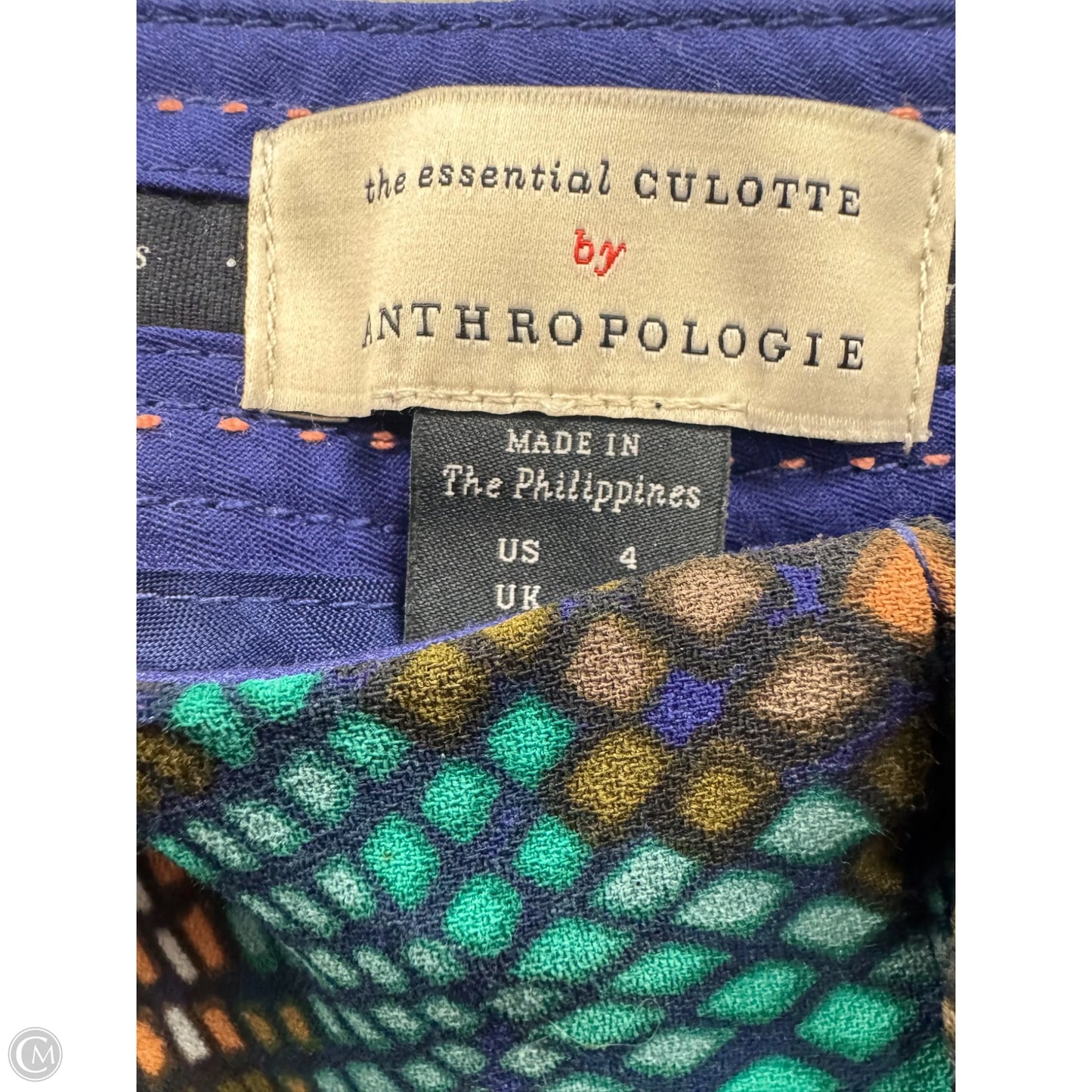 Pants Cropped By Anthropologie In Geometric Pattern, Size: 4