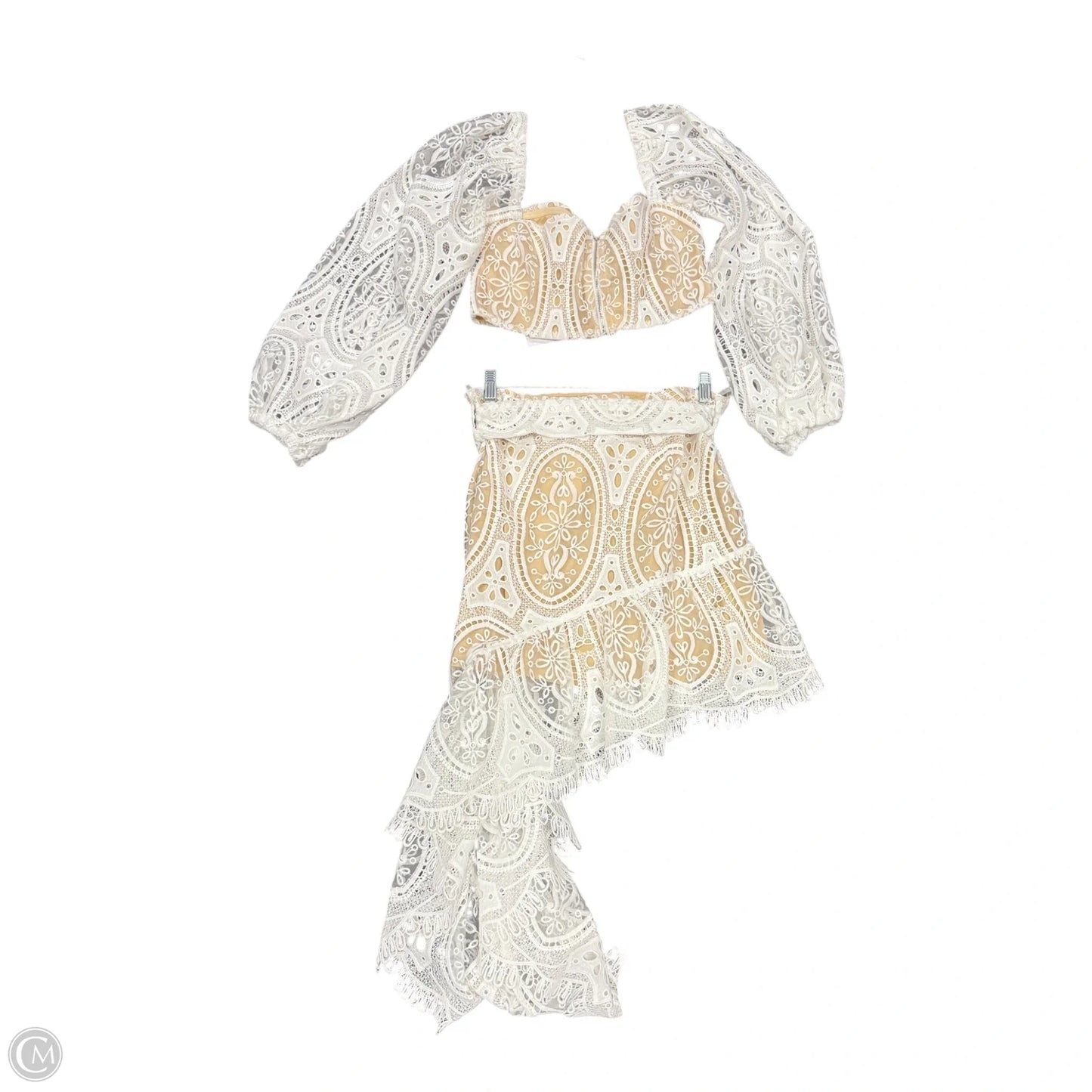 Skirt Set 2pc By 12th Tribe In White, Size: M