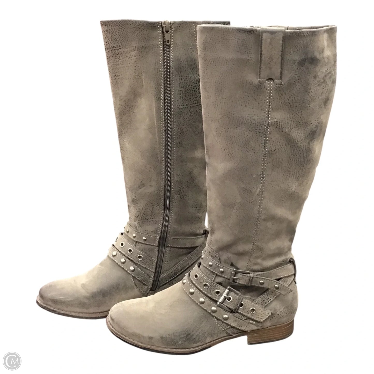 Boots Mid-calf Flats By Nicole In Brown, Size: 8