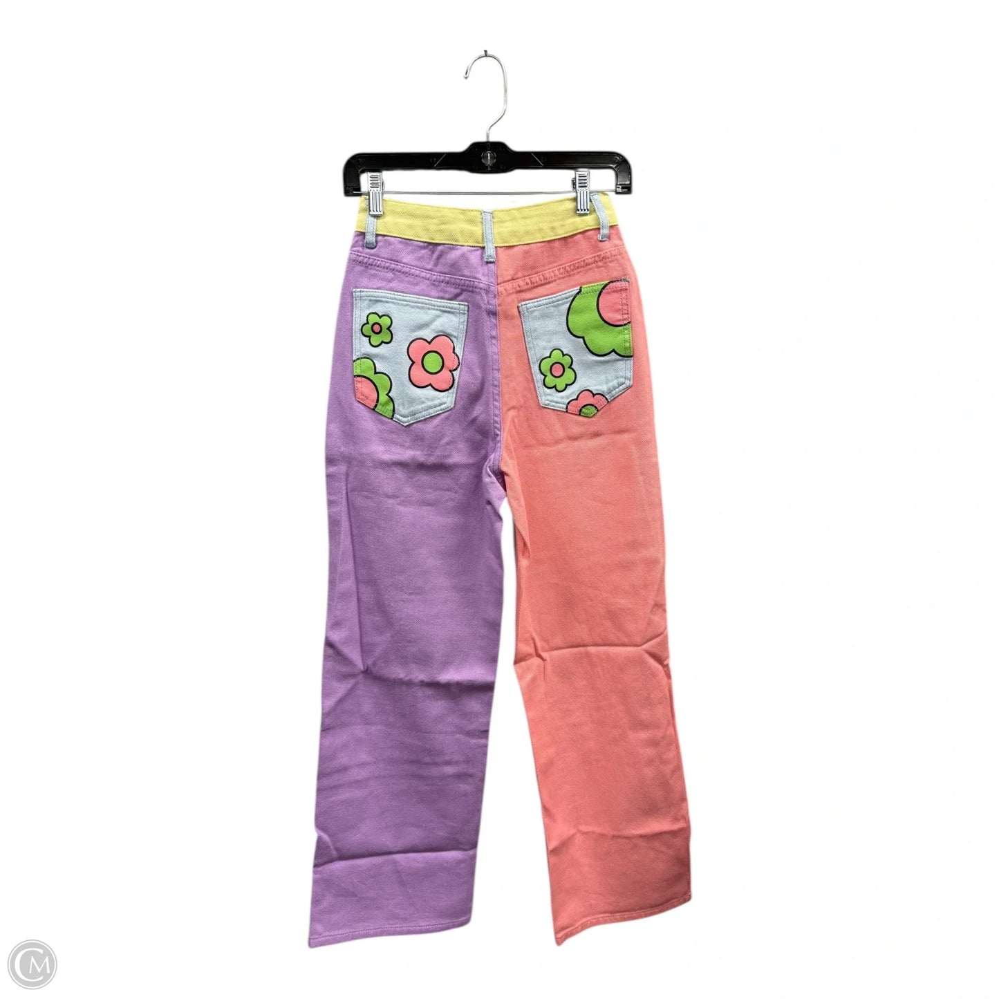 Jeans Wide Leg By Shein In Multi-colored, Size: Xs