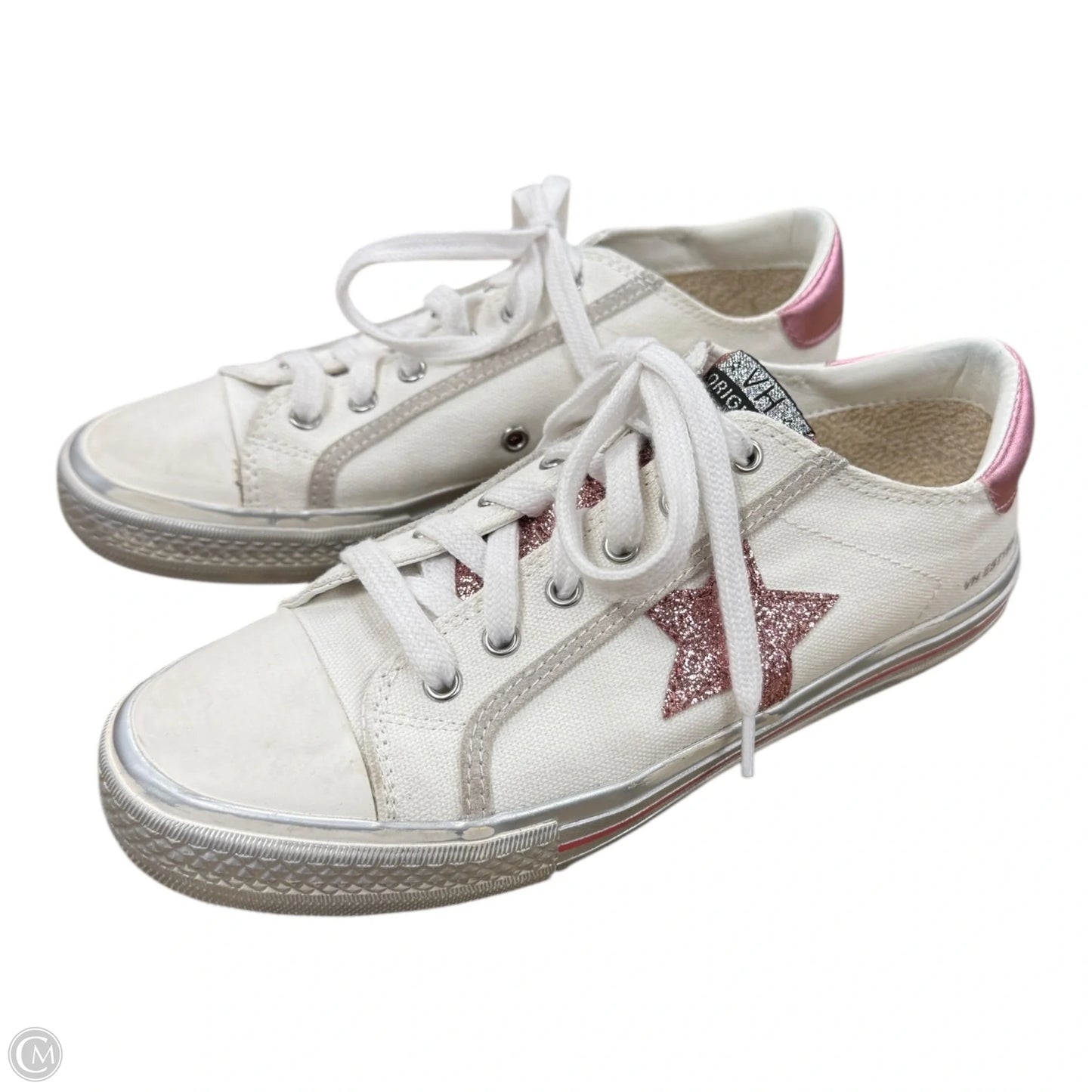 Shoes Sneakers By Vintage Havana In Pink & White, Size: 8