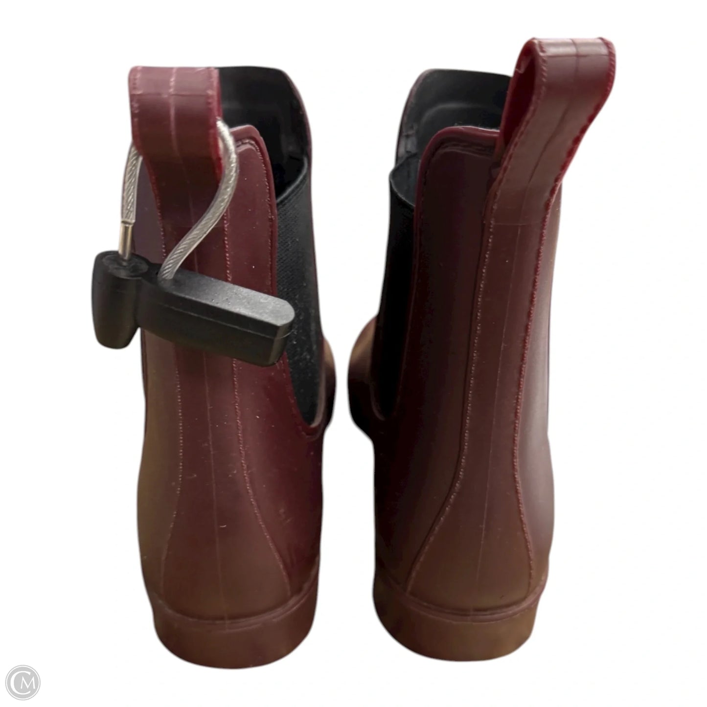 Boots Rain By Storm In Maroon, Size: 8