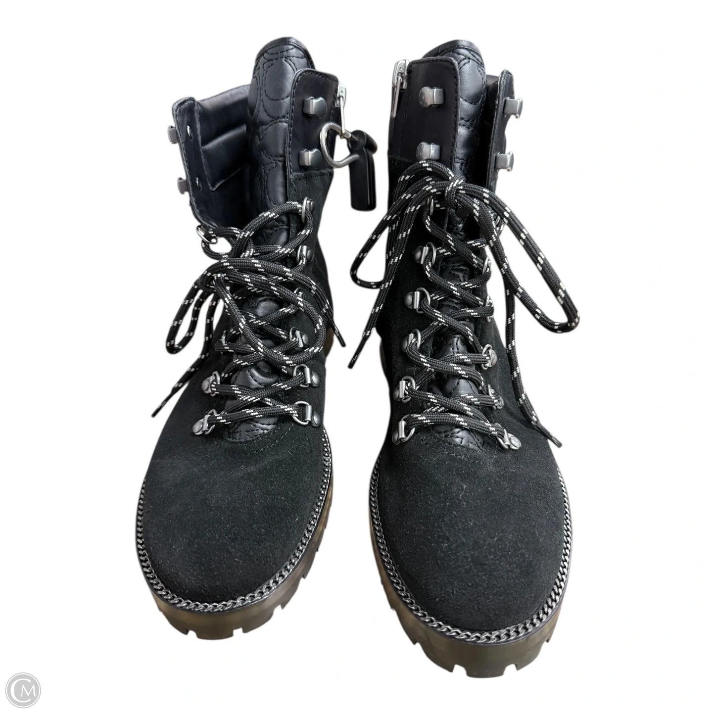 Boots Designer By Coach In Black, Size: 8.5