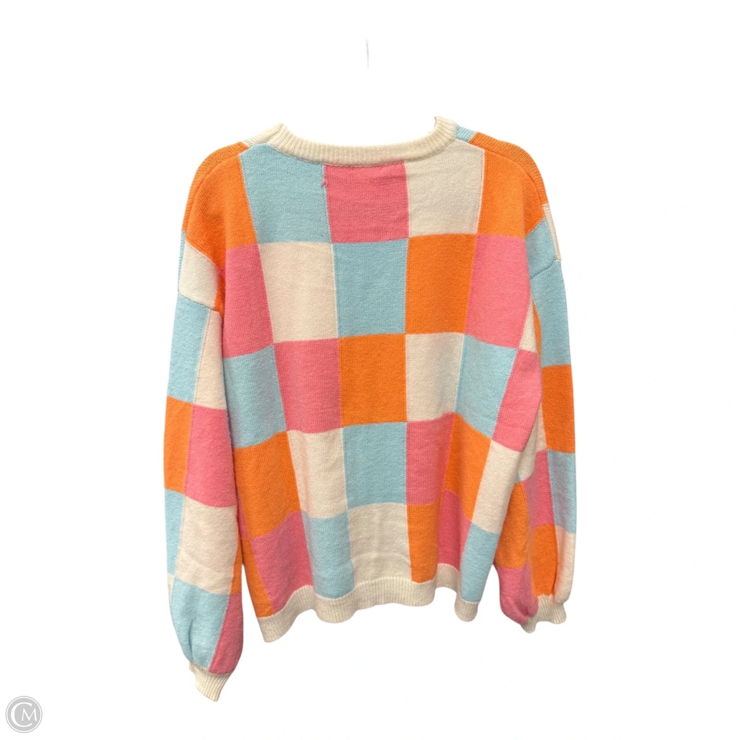 Sweater By Bibi In Checkered Pattern, Size: Xl