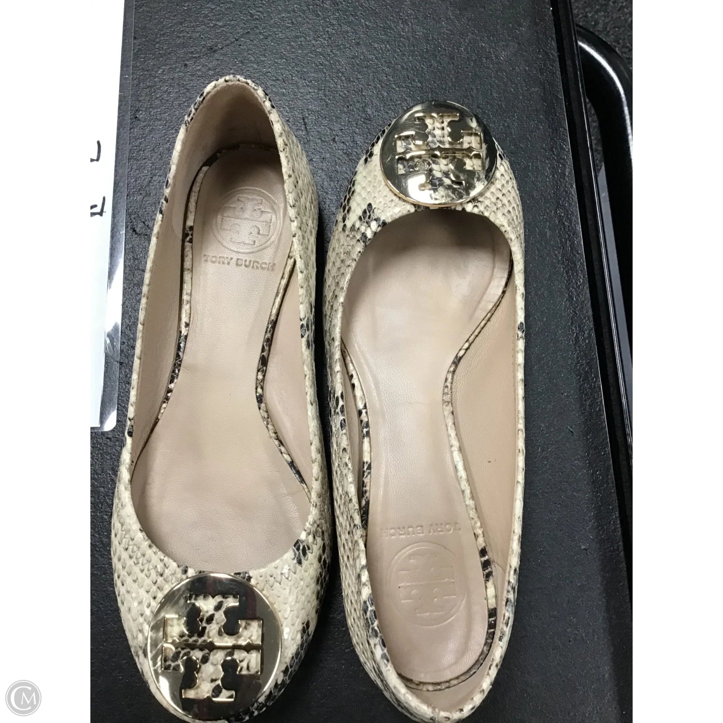 Shoes Designer By Tory Burch In Snakeskin Print, Size: 6.5