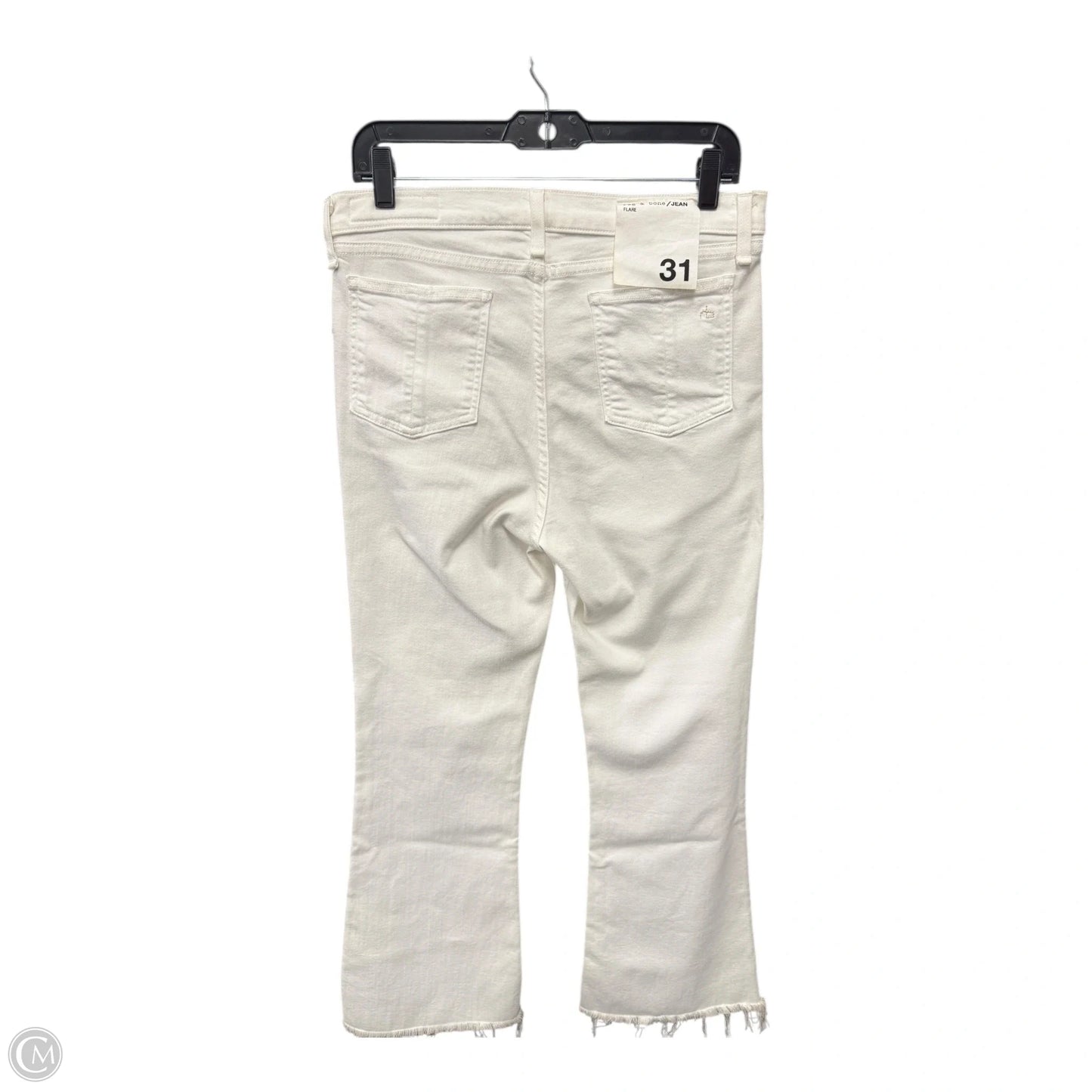 Jeans Flared By Rag And Bone In Cream, Size: 12