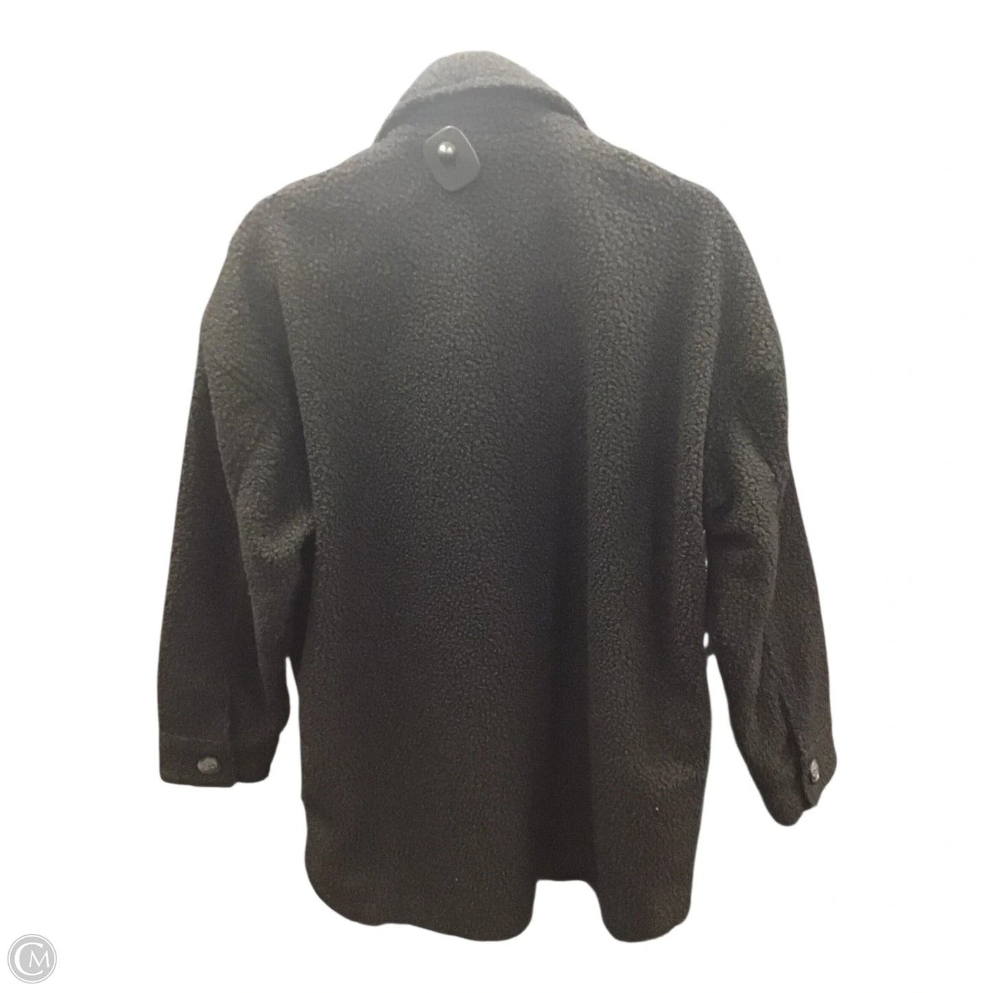Jacket Faux Fur & Sherpa By Clothes Mentor In Black, Size: M