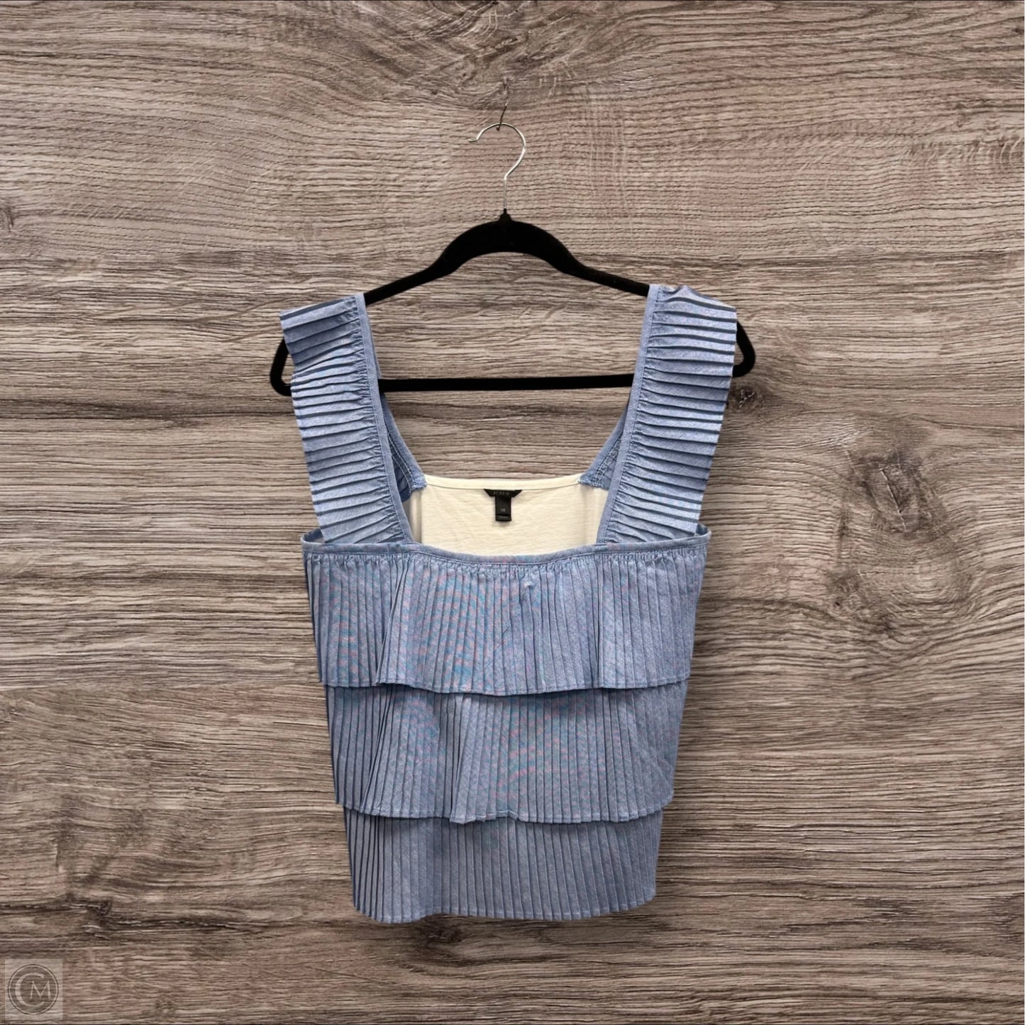Top Sleeveless By J. Crew In Blue & White, Size: Xs