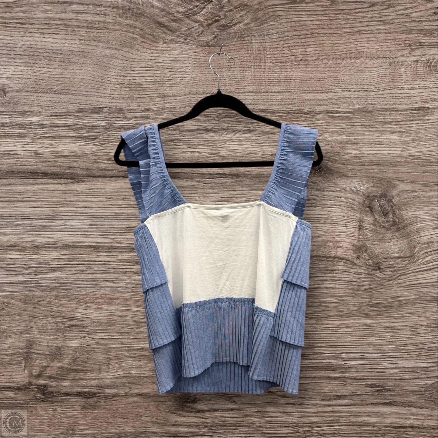 Top Sleeveless By J. Crew In Blue & White, Size: Xs