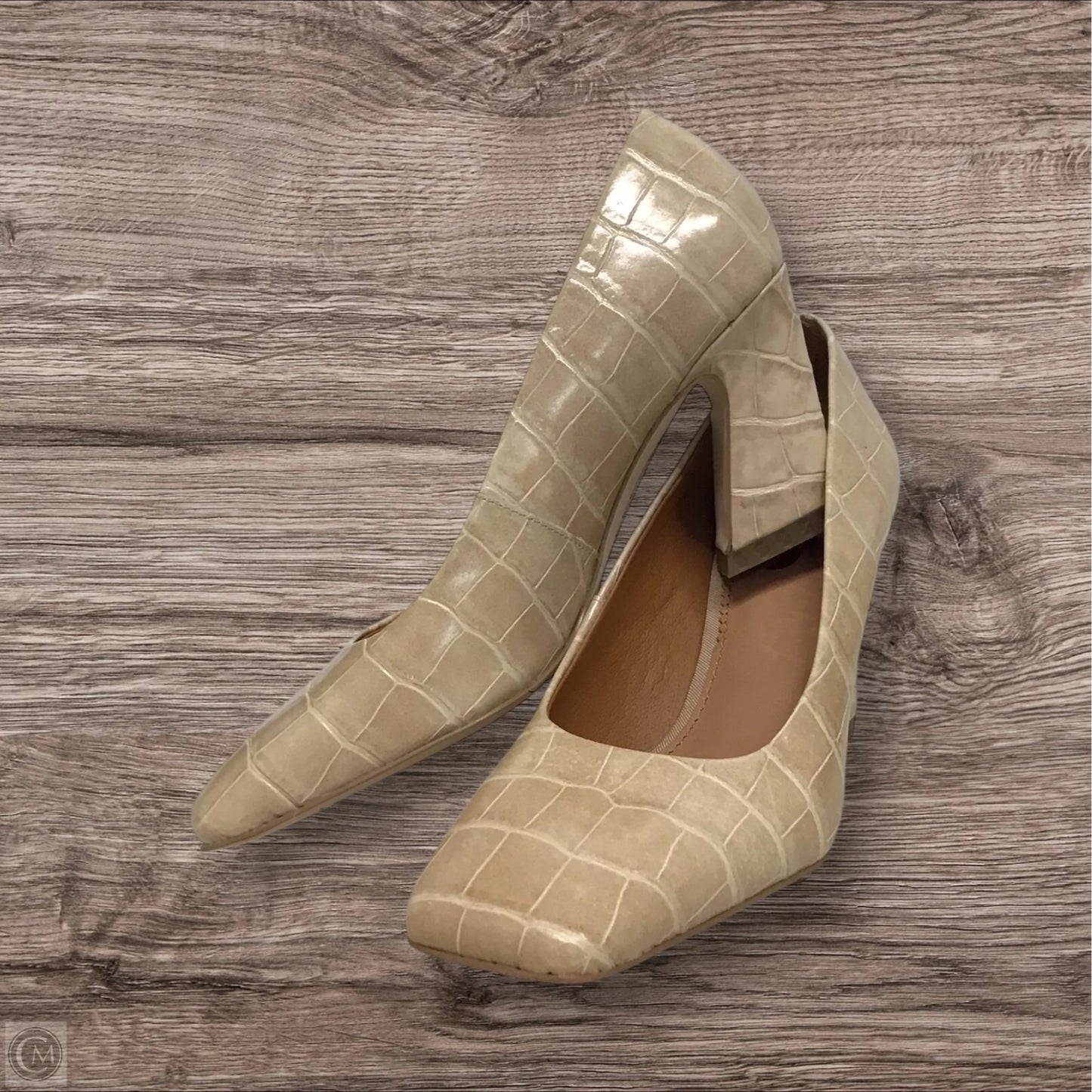 Shoes Heels Block By Clothes Mentor In Animal Print, Size: 5.5