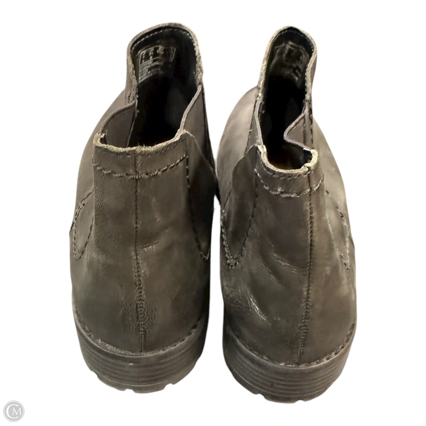 Boots Ankle Flats By Clarks In Black, Size: 5.5