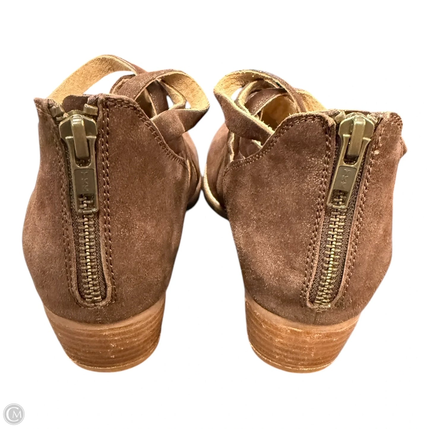 Boots Ankle Heels By Seychelles In Brown, Size: 7.5