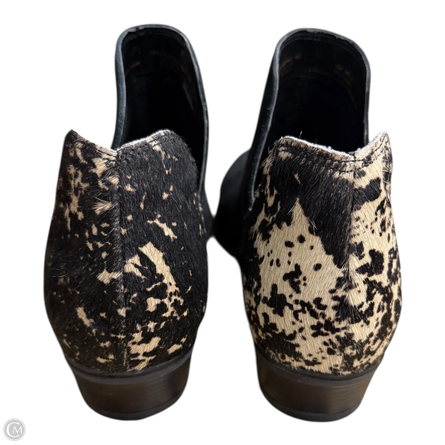 Boots Ankle Heels By Clothes Mentor In Black, Size: 9