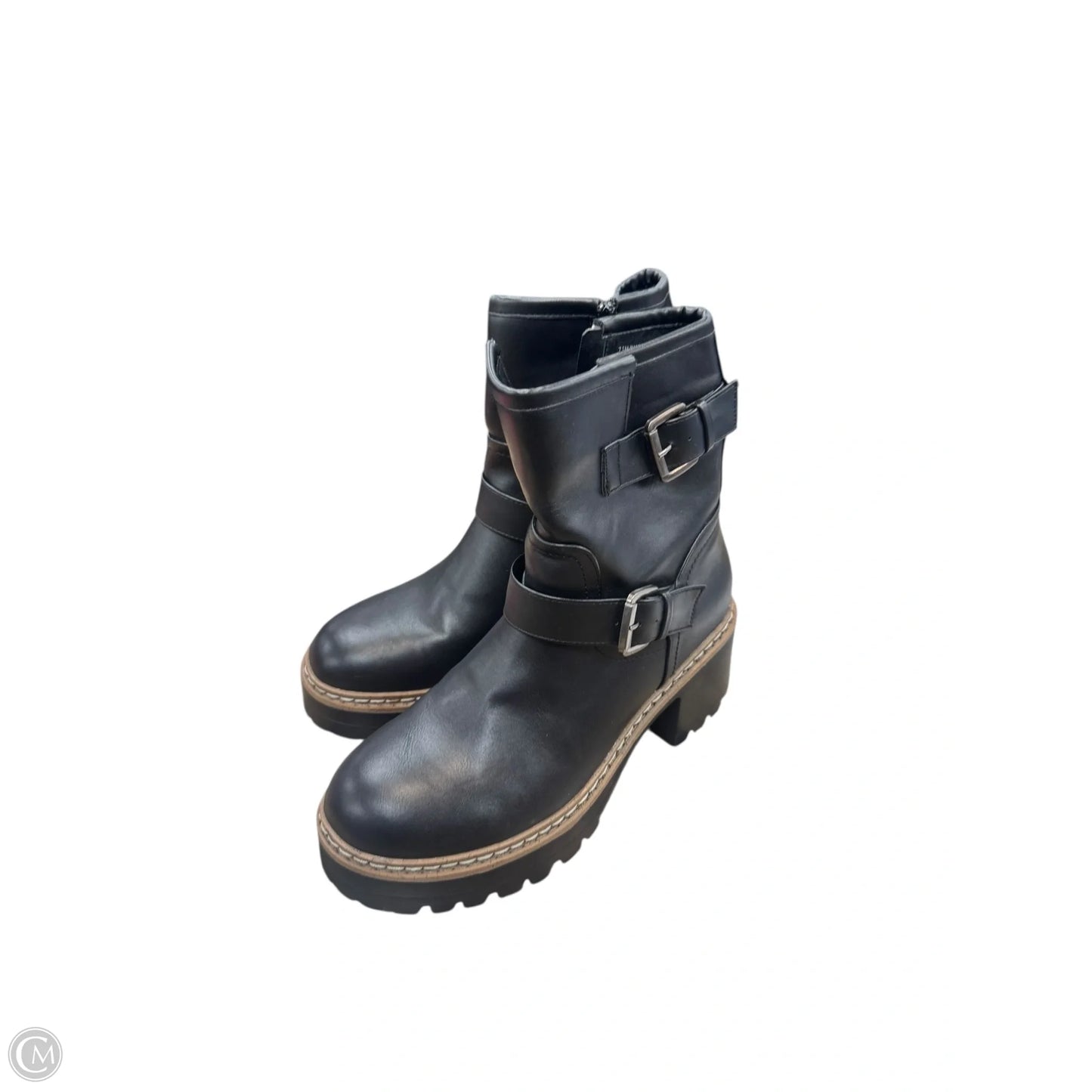 Boots Combat By Esprit In Black, Size: 7.5