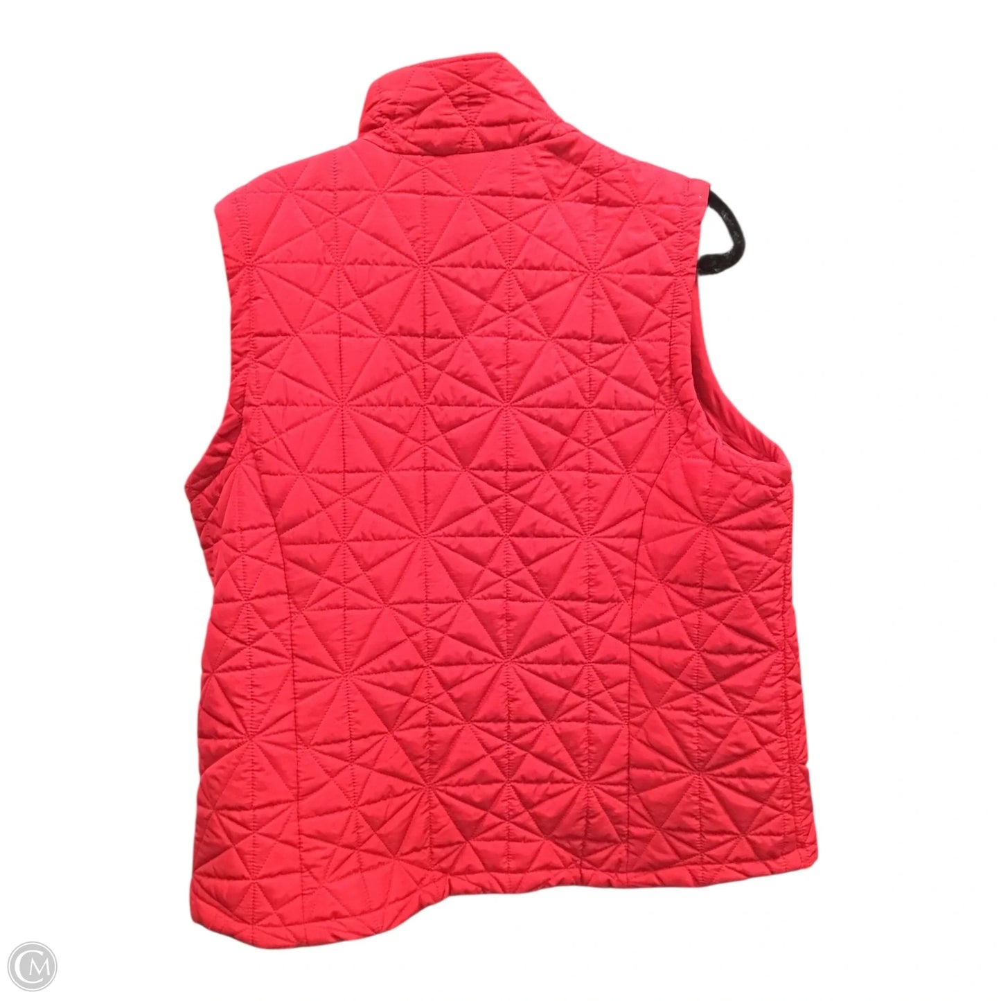 Vest Puffer & Quilted By Jane Ashley In Red, Size: 1x