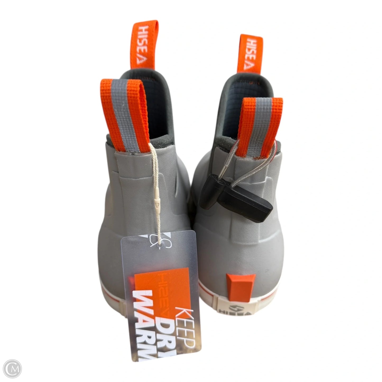 Boots Rain By Hisea In Grey & Orange, Size: 7