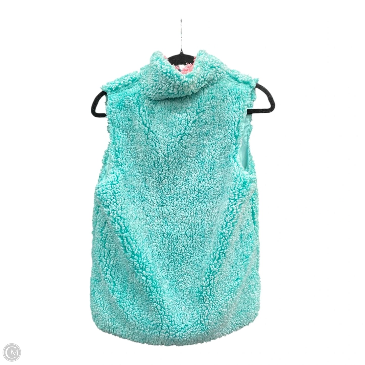 Vest Fleece By Simply Southern In Green & Pink, Size: S