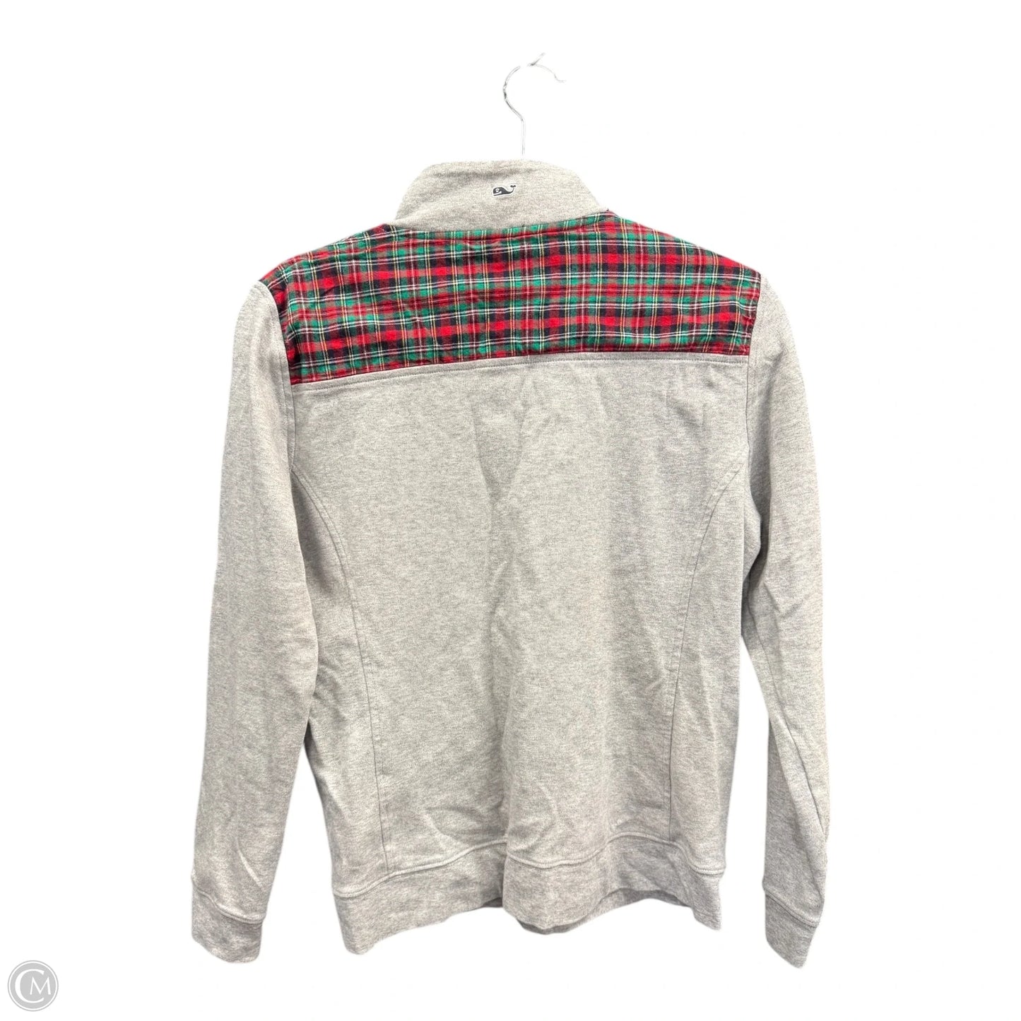 Sweatshirt Collar By Vineyard Vines In Grey, Size: M
