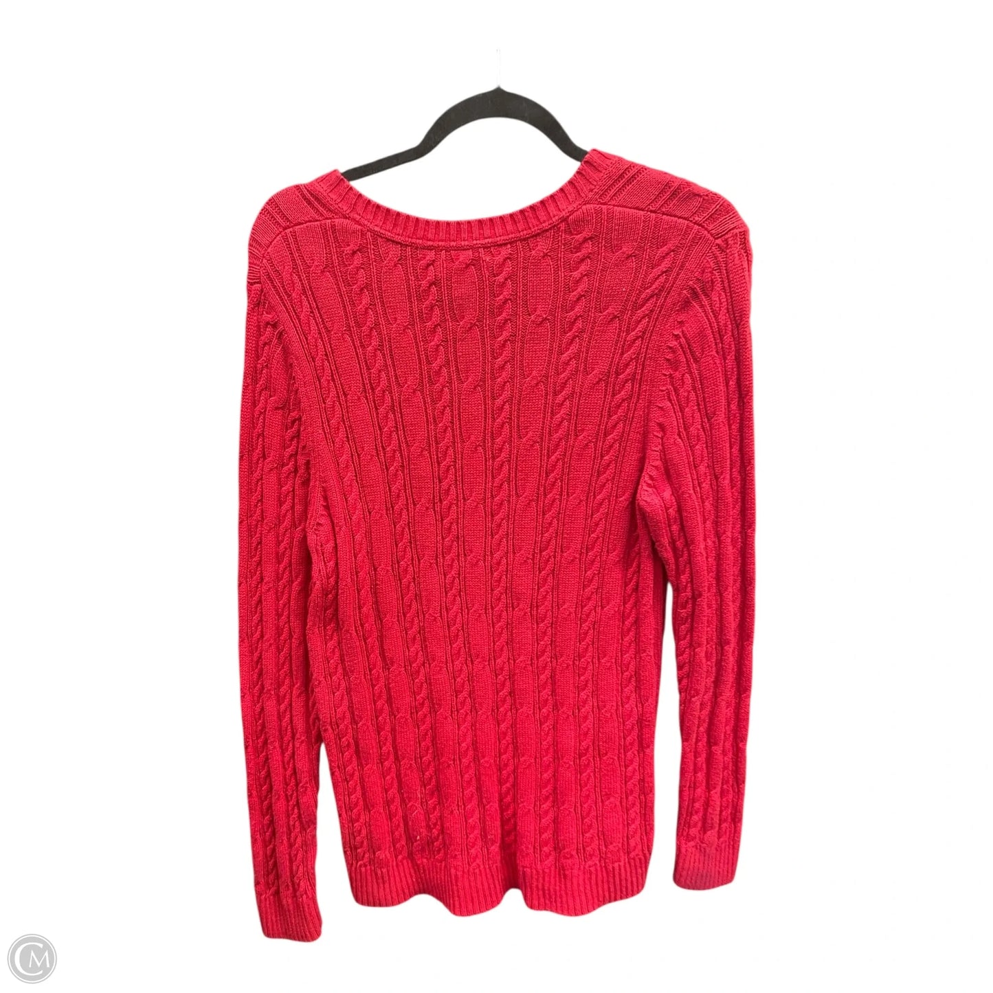 Sweater By Croft And Barrow In Red, Size: L