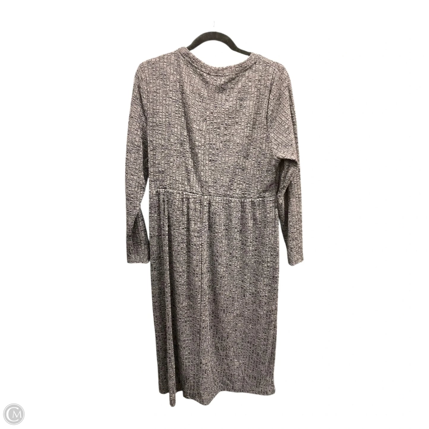 Dress Casual Midi By Bloomchic In Grey, Size: Xl