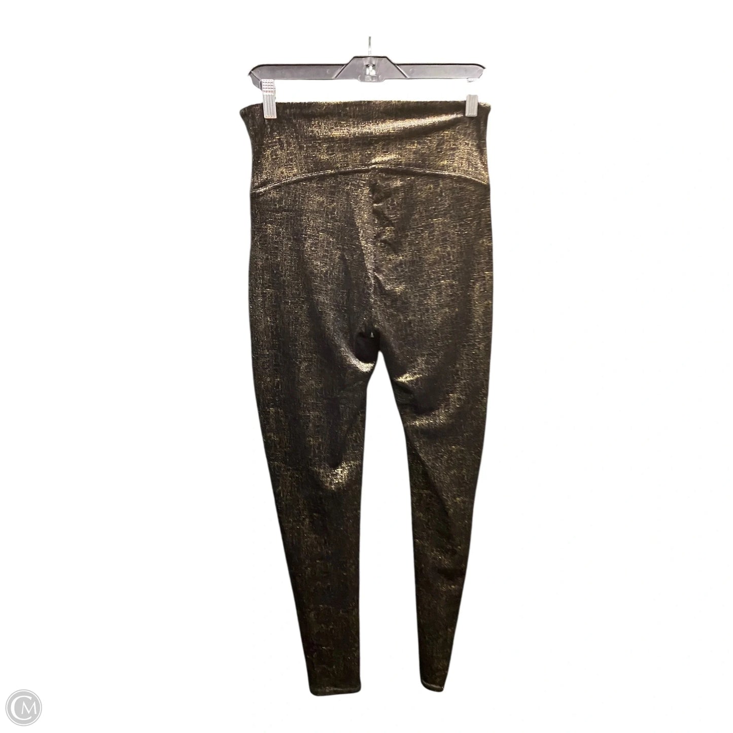 Pants Leggings By Spanx In Black & Gold, Size: L