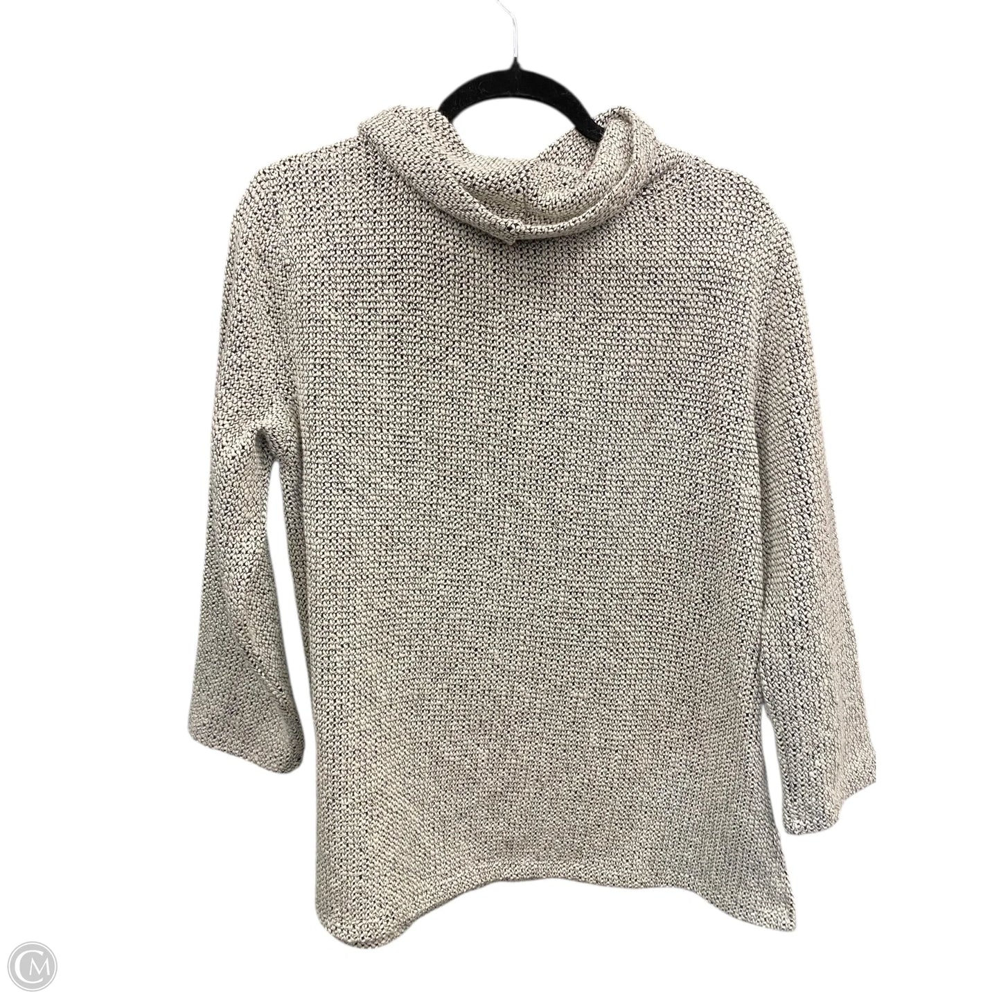 Sweater By Multiples In Black & Cream, Size: M