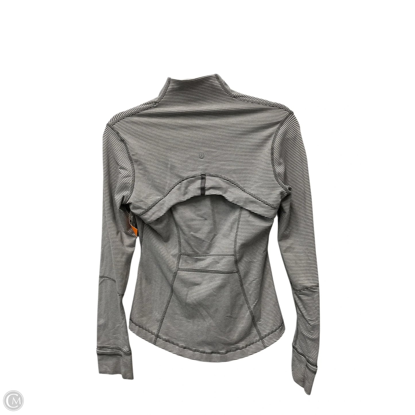 Athletic Jacket By Lululemon In Striped Pattern, Size: 6